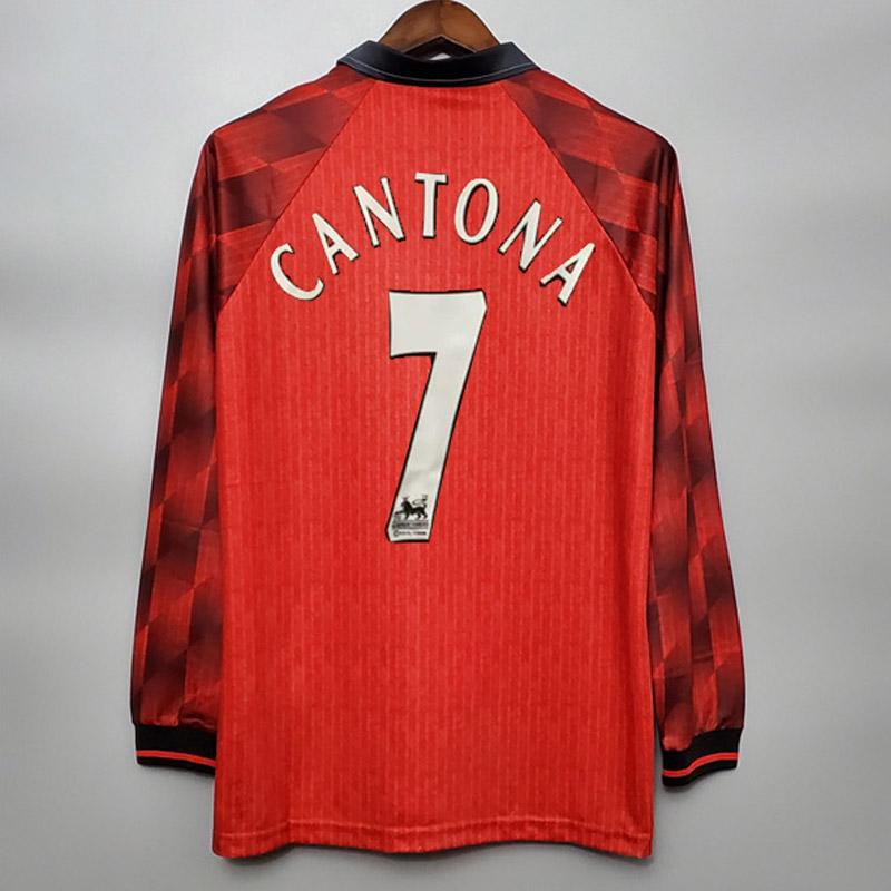 1996-1997 Man United home retro kit long sleeve - Imagen 2