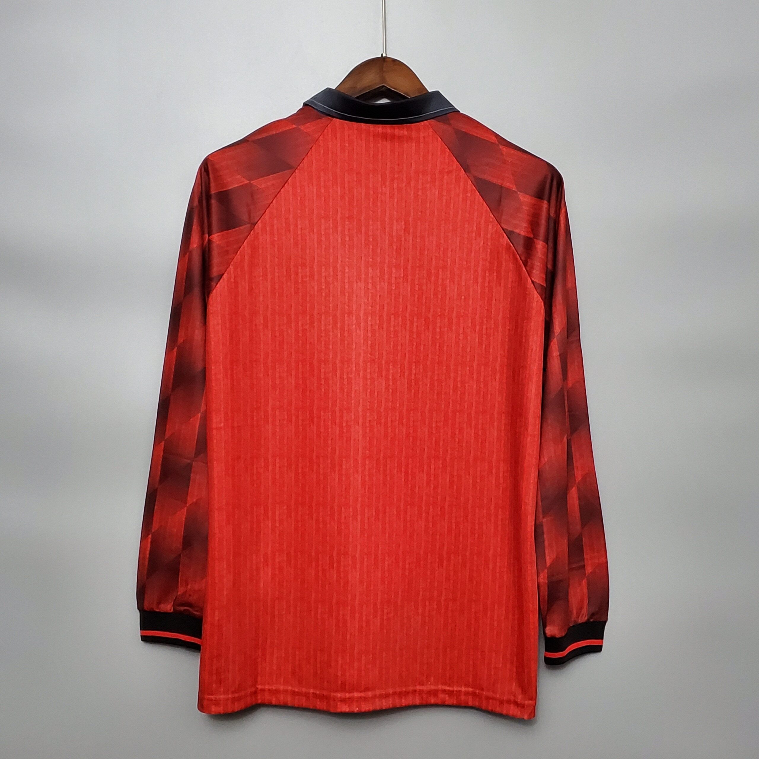 1996-1997 Man United home retro kit long sleeve - Imagen 3