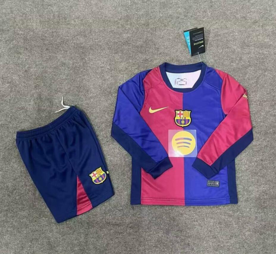 CAMISETA BARCELONA FC PRIMERA EQUIPACIÓN 24/25 ML NIÑO - Imagen 3