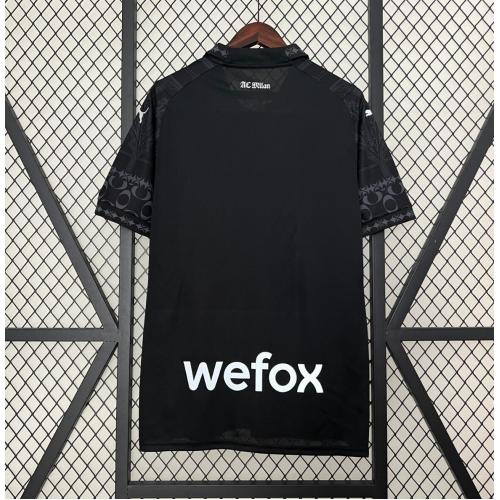 Camiseta Fc AC Milan Negro 2024 - Imagen 2