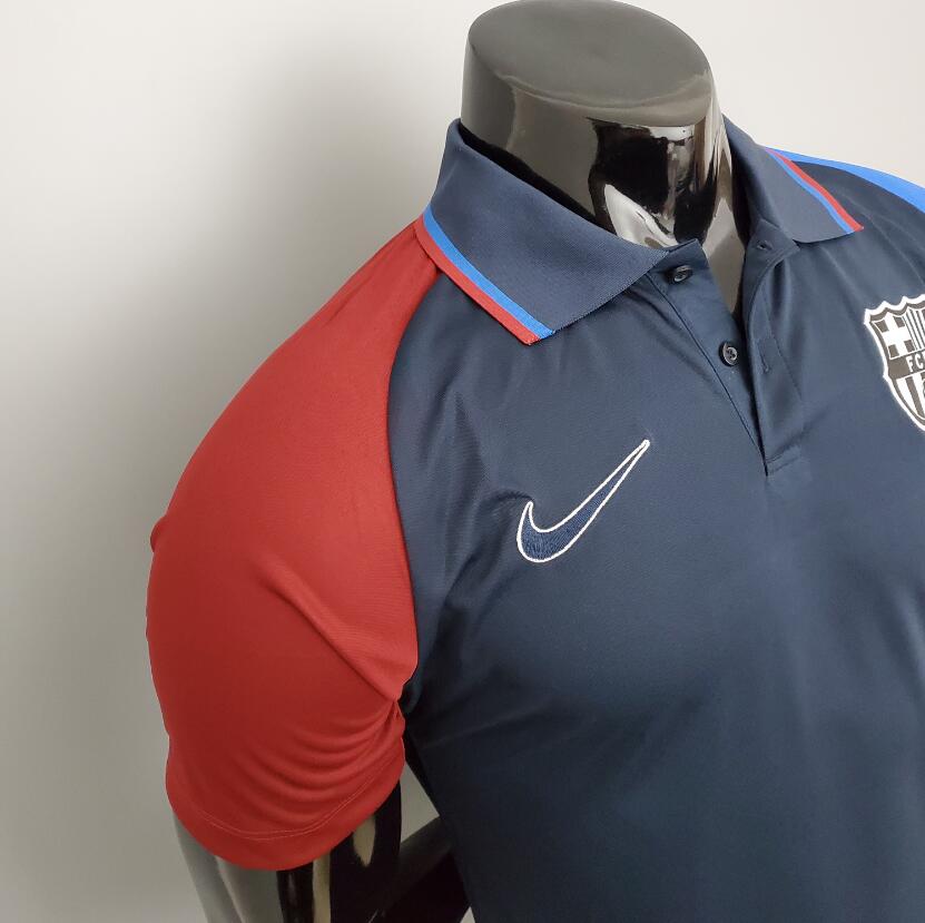 CAMISETA POLO B-ARCELONA 2021/22 ROYAL AZUL - Imagen 3