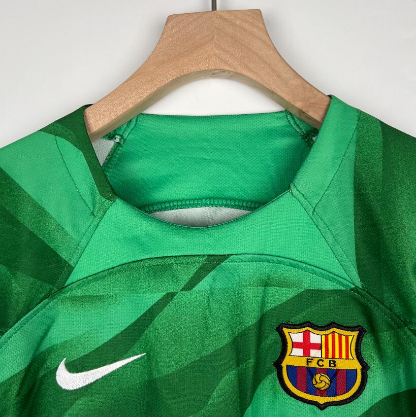 CAMISETA PORTERO B-ARCELONA VERDE 23/24 NIÑO - Imagen 3