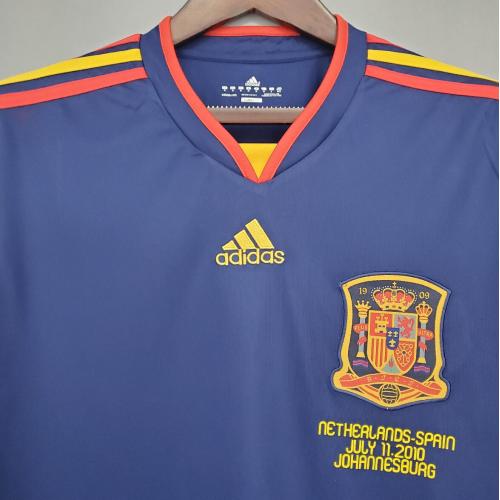 Camiseta Retro España 2ª Equipación 2010 Manga Larga - Imagen 2