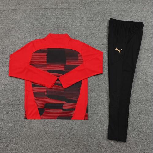 Chandal Entrenamiento AC Milan (Hombre/Niño) Rojo 24/25 + Pantalones - Imagen 2