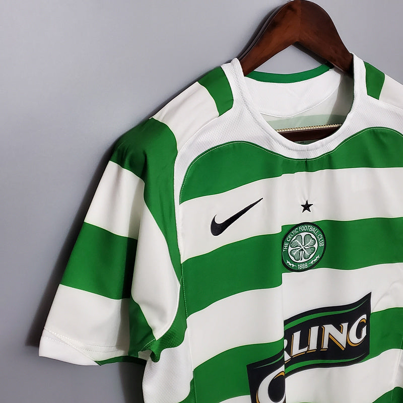 2005-2006 Glasgow Celtic Home retro kit - Imagen 2